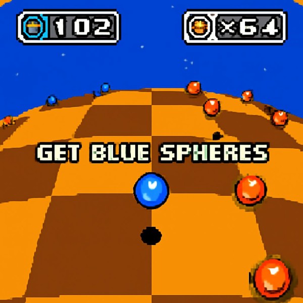GRAB THE BLUE SPHERES!